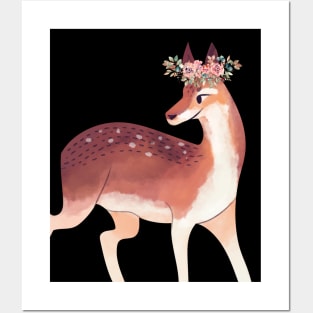 Pretty Deer Posters and Art